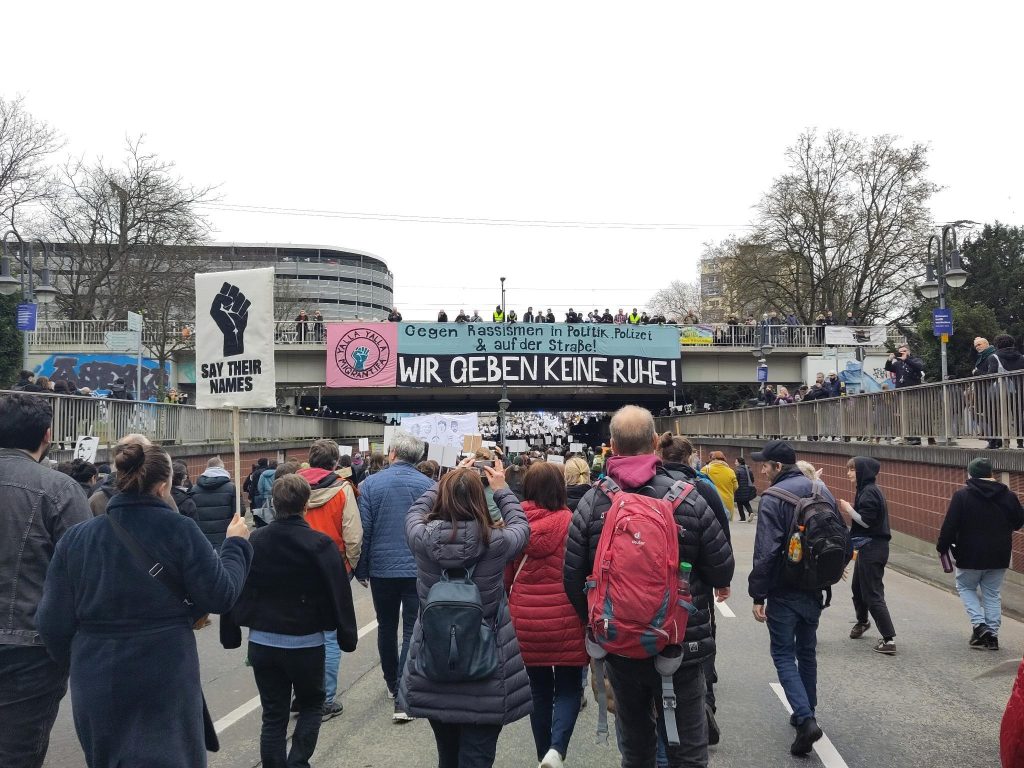 Gedenk-Demonstration zum 4. Jahrestag des Anschlags in Hanau, Bild: Viktoria Kamuf
